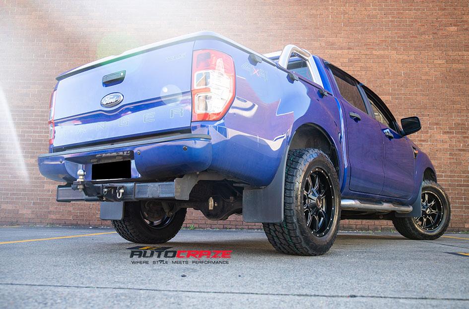 FORD RANGER MO970 SATIN BLACK MILLED ACCENTS